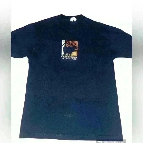 Rocky Mountain National Park Embroidered T-Shirt - Picture 1 of 4
